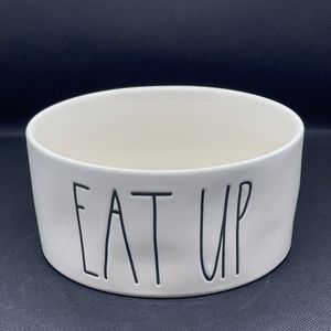 Rae Dunn "eat up" dog bowl